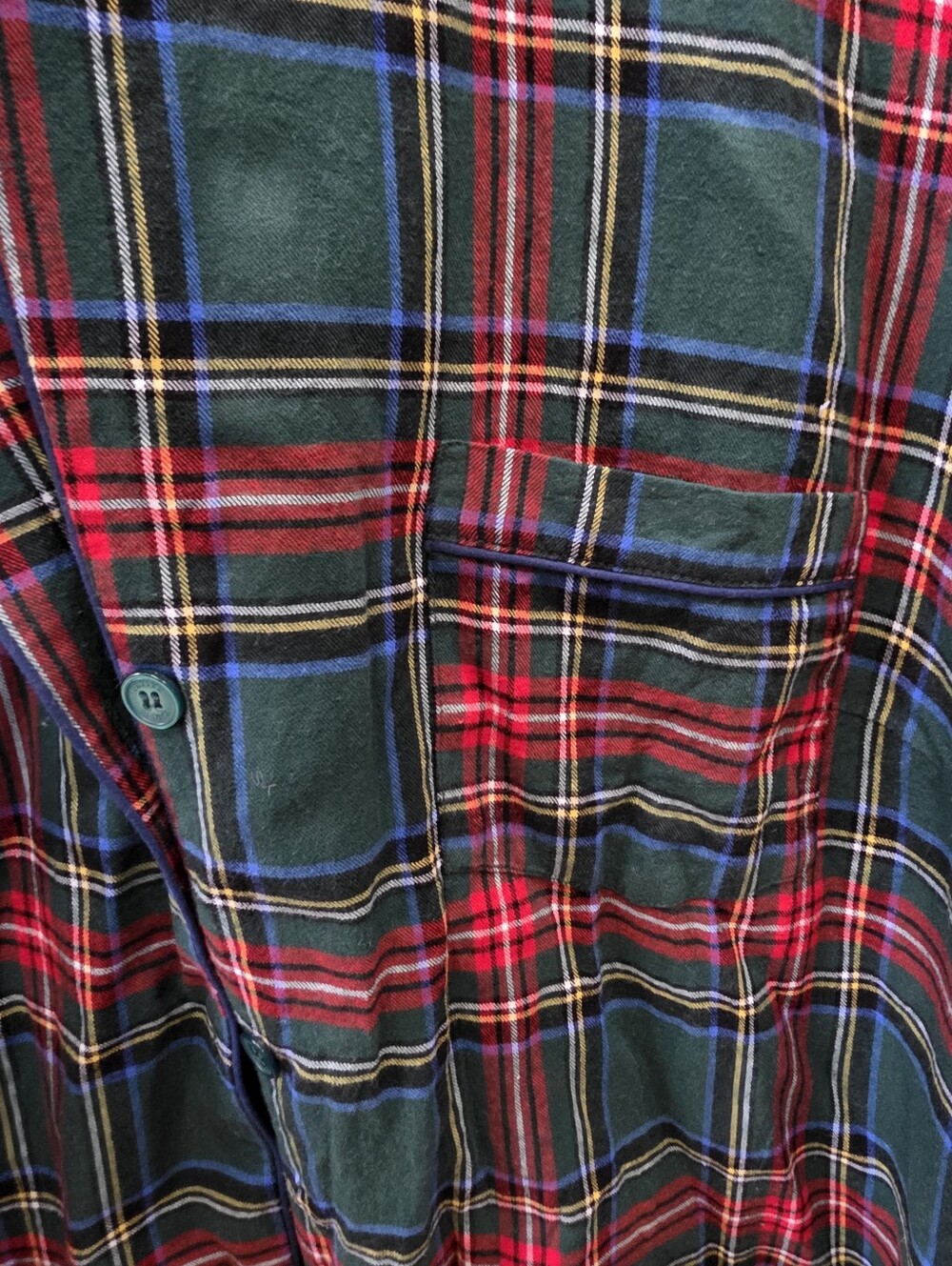 Petite Plume Women's Plaid Brushed Twill Pajama Set 1X Kensington Tartan - Picture 4 of 14